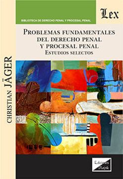 portada Problemas Fundamentales del Derecho Penal y Procesal Penal (in Spanish)