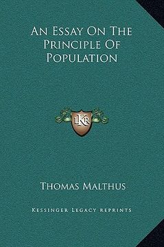 portada an essay on the principle of population (en Inglés)