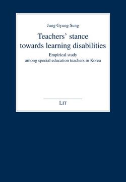 portada Teachers' Stance Towards Learning Disabilities Empirical Study Among Special Education Teachers in Korea Erziehungswissenschaft