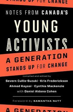 portada notes from canada's young activists (en Inglés)