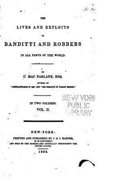 portada The Lives and Exploits of Banditti and Robbers in All Parts of the World (in English)