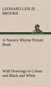 portada a nursery rhyme picture book with drawings in colour and black and white