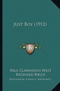 portada just boy (1912) (in English)