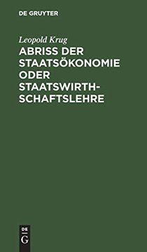 portada Abriß der Staatsökonomie Oder Staatswirthschaftslehre (in German)