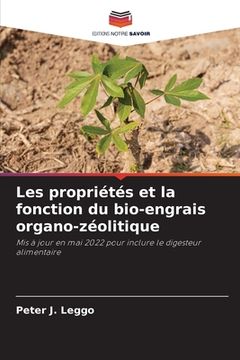 portada Les propriétés et la fonction du bio-engrais organo-zéolitique (en Francés)