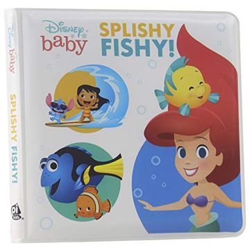 portada Disney Baby: Splishy Fishy! Bath Book (en Inglés)