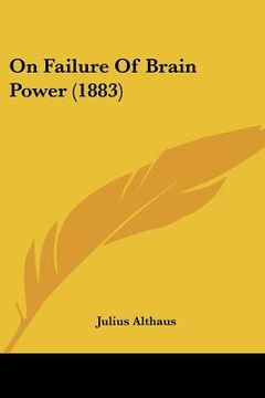 portada on failure of brain power (1883)