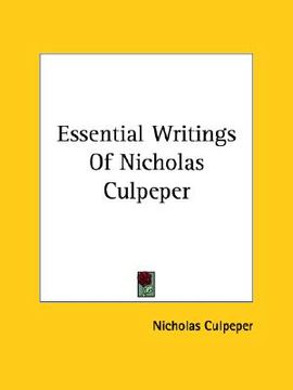 portada essential writings of nicholas culpeper