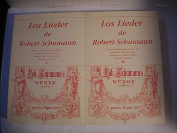 portada Los Lieder de Robert Schumann ( 2 Vols. )