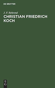 portada Christian Friedrich Koch: Eine Skizze Seines Lebens (en Alemán)