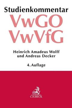 portada Verwaltungsgerichtsordnung (Vwgo) Verwaltungsverfahrensgesetz (Vwvfg): Studienkommentar (in German)