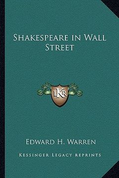portada shakespeare in wall street (en Inglés)