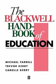 portada blackwell handbook of educatio (en Inglés)