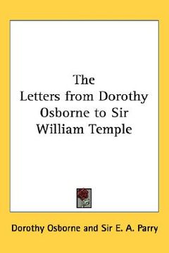 portada the letters from dorothy osborne to sir william temple