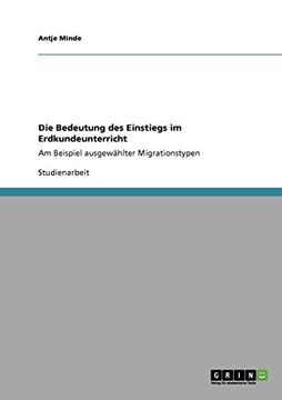 portada Die Bedeutung des Einstiegs im Erdkundeunterricht (German Edition)