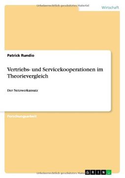 portada Vertriebs- und Servicekooperationen im Theorievergleich (German Edition)