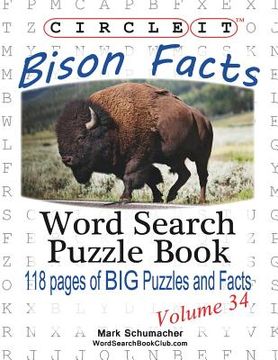 portada Circle It, Bison Facts, Word Search, Puzzle Book 