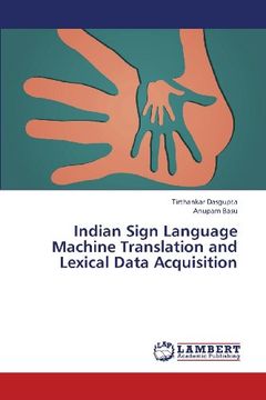portada Indian Sign Language Machine Translation and Lexical Data Acquisition