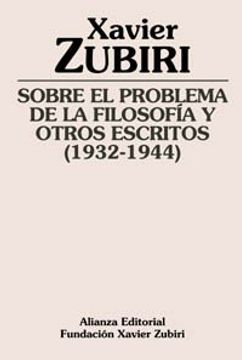 portada Sobre el Problema de la Filosofía y Otros Escritos (1932-1944)