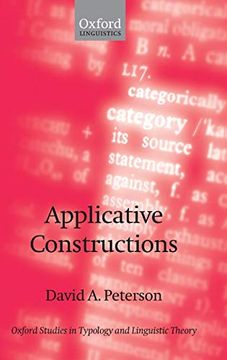 portada Applicative Constructions (Oxford Studies in Typology and Linguistic Theory) (en Inglés)