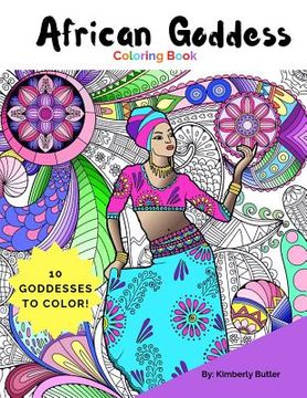 portada African Goddess Coloring Book: For Adults and Children (en Inglés)