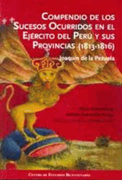 portada Compendio de los Sucesos Ocurridos en el Éjercito del Perú y sus Provincias