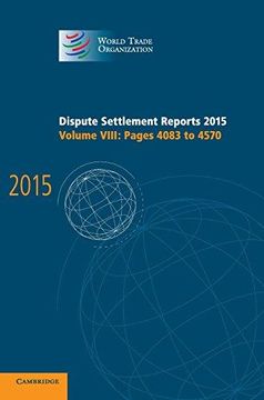 portada Dispute Settlement Reports 2015: Volume 8, Pages 4083-4570 (World Trade Organization Dispute Settlement Reports) 