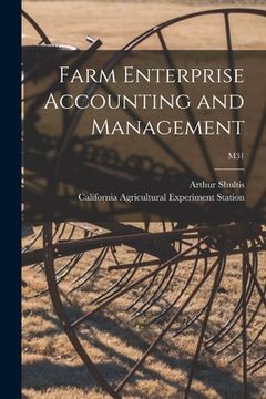 portada Farm Enterprise Accounting and Management; M31 (en Inglés)
