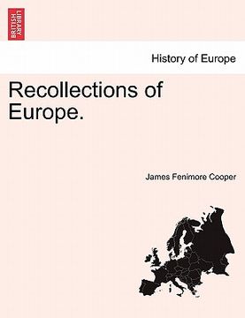 portada recollections of europe. (en Inglés)