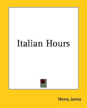portada italian hours (en Inglés)