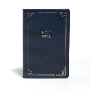 portada Kjv Large Print Personal Size Reference Bible, Navy 