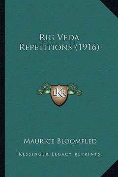 portada rig veda repetitions (1916) (en Inglés)