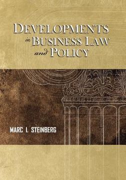 portada developments in business law and policy (en Inglés)
