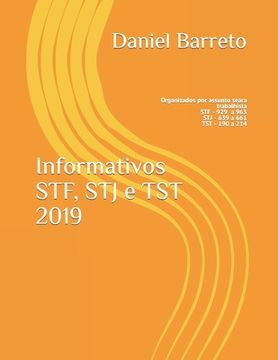 portada Informativos STF e TST 2019: Organizados por assunto seara trabalhista (en Portugués)