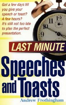 portada last minute speeches and toasts (en Inglés)