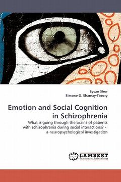 portada emotion and social cognition in schizophrenia (en Inglés)