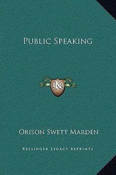 portada public speaking (en Inglés)