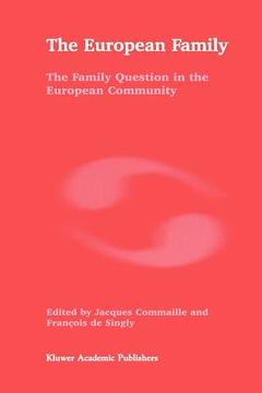 portada the european family: the family question in the european community (en Inglés)