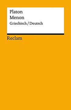 portada Menon: Griechisch/Deutsch (Reclams Universal-Bibliothek)