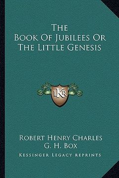 portada the book of jubilees or the little genesis (in English)