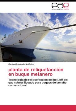portada planta de reliquefacción en buque metanero: Tecnología de reliquefacción del boil.off del gas natural licuado para buques de tamaño convencional