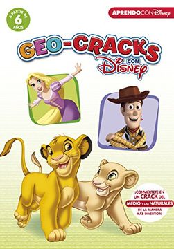 portada Geo-Cracks con Disney (a partir de 6 años) (Cracks con Disney): ¡Conviértete en un Crack del Medio y las Naturales de la manera más divertida! (Cracks Disney)