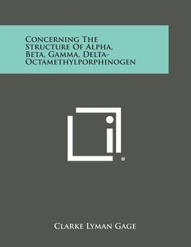 portada concerning the structure of alpha, beta, gamma, delta-octamethylporphinogen (en Inglés)