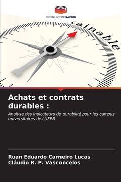 portada Achats et contrats durables (en Francés)