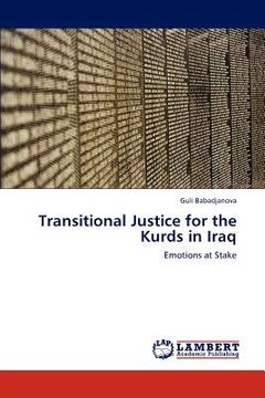 portada transitional justice for the kurds in iraq