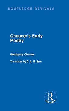portada Chaucer's Early Poetry (Routledge Revivals) (en Inglés)