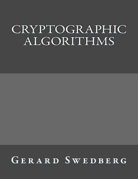 portada Cryptographic Algorithms (en Inglés)