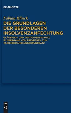 portada Die Grundlagen der Besonderen Insolvenzanfechtung (en Alemán)