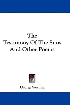 portada the testimony of the suns and other poems (en Inglés)