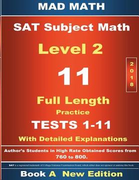 portada 2018 SAT Subject Math Level 2 Book A Tests 1-11 (in English)
